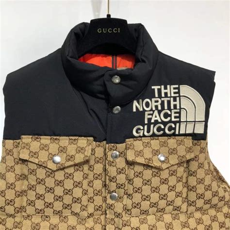 gucci puffer coat replica|gucci north face puffer vest.